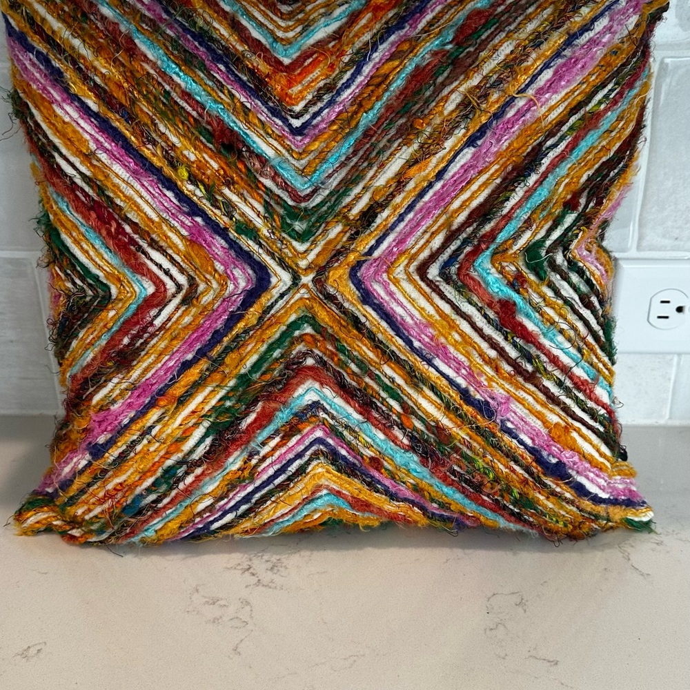 Newport Vibrant Striped Accent Pillow